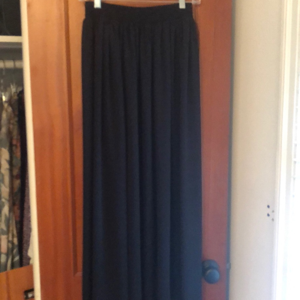 American apparel Black chiffon maxi skirt